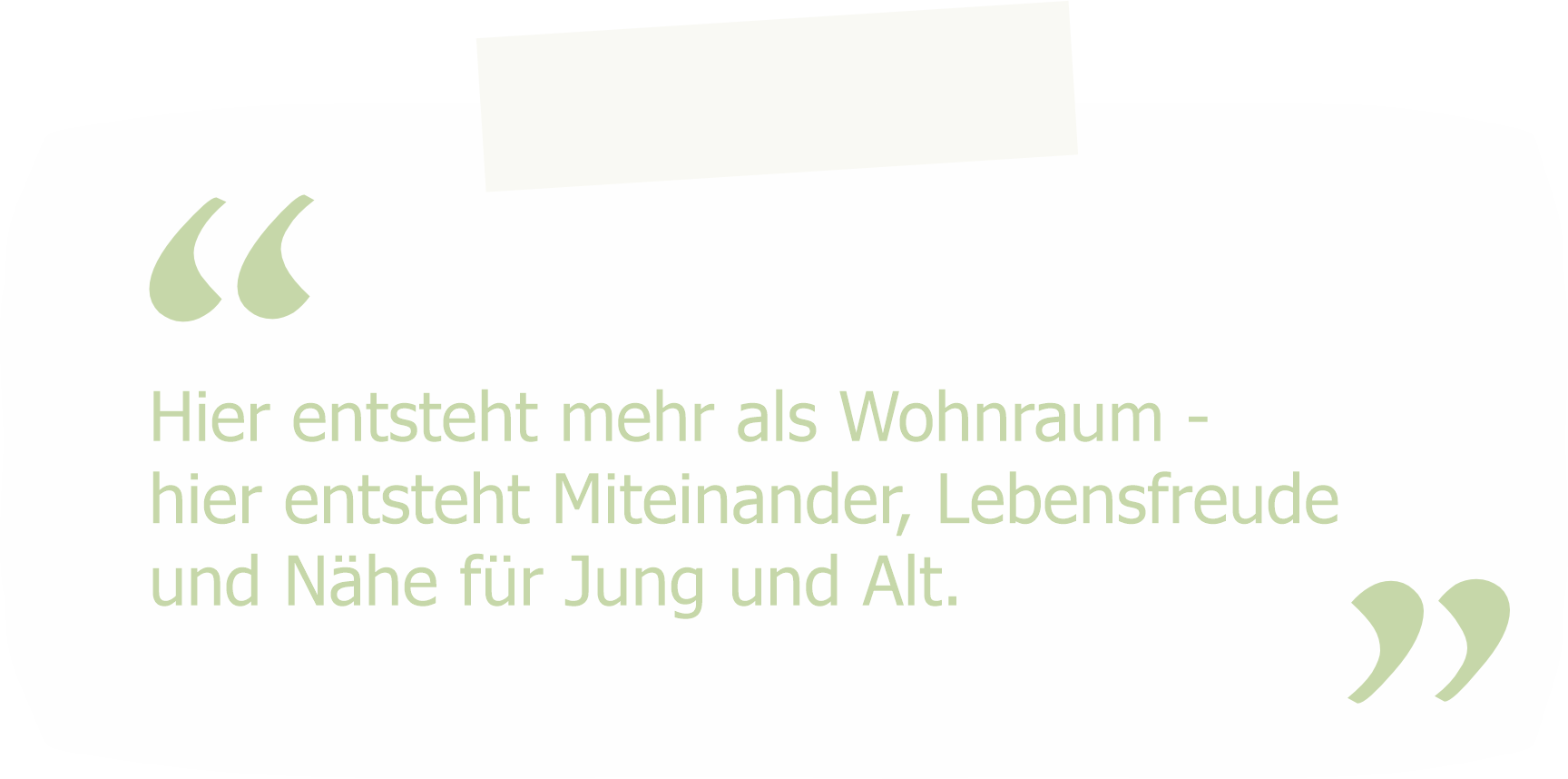 Wohnraum für Lebensfreude